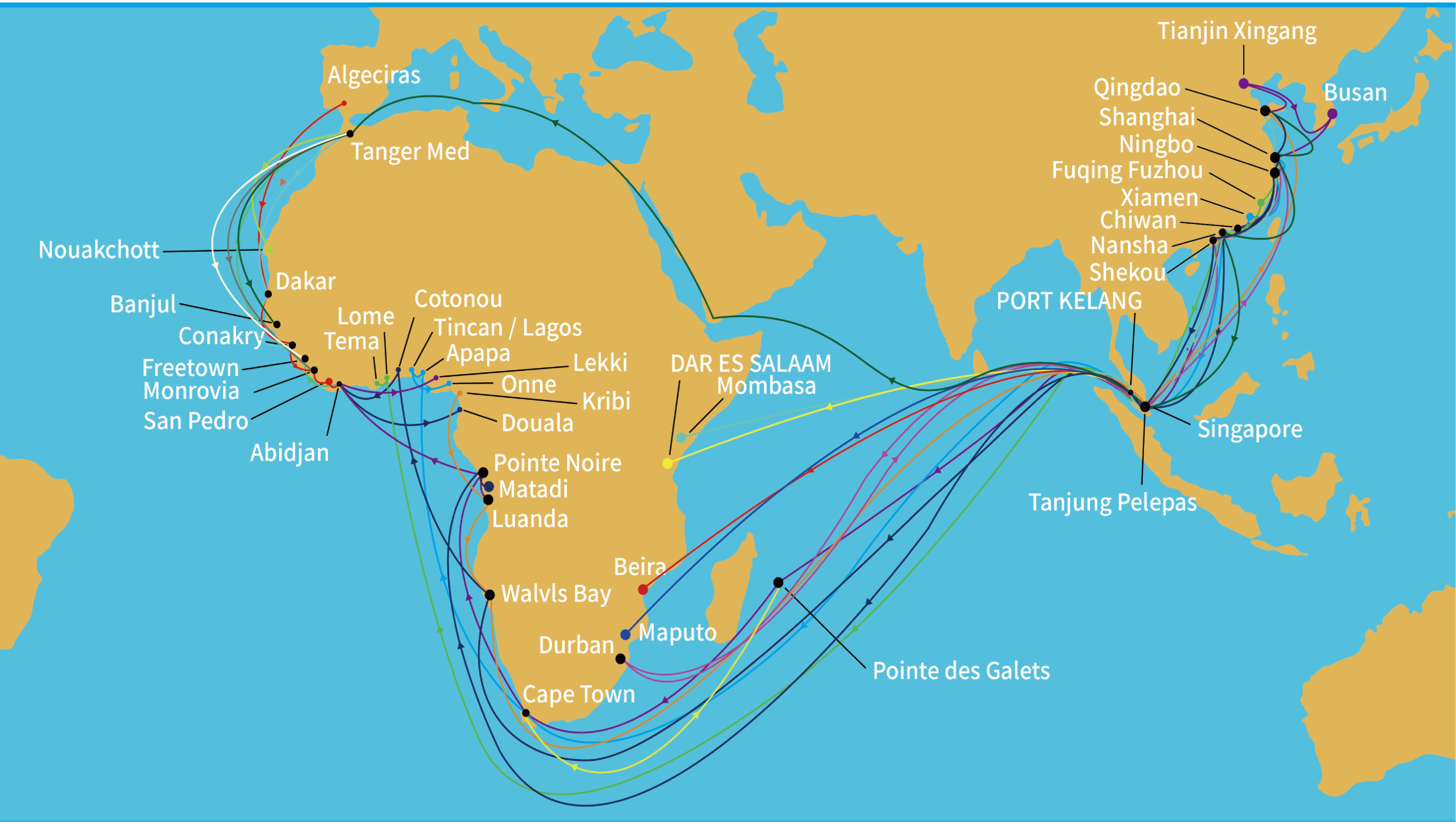 Indeks Tarif Pengangkutan Laut Tiongkok-Afrika 2026 v5 | 46 Port FCL/LCL/Istirahat Massal Q3